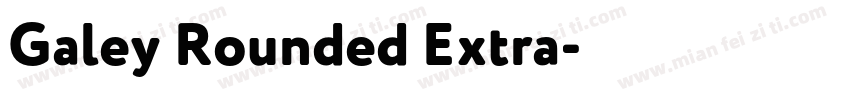 Galey Rounded Extra字体转换